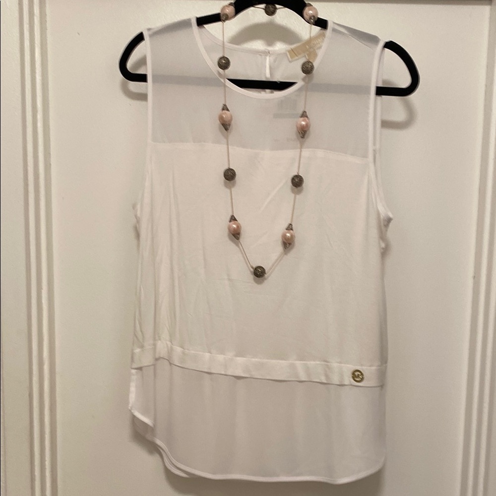 Top White Sleeveless Summer Top